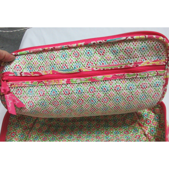 Vera Bradley Retired Rare Capri Melon Travel Bag Case Inside Pockets NEW Gift - Picture 7 of 9
